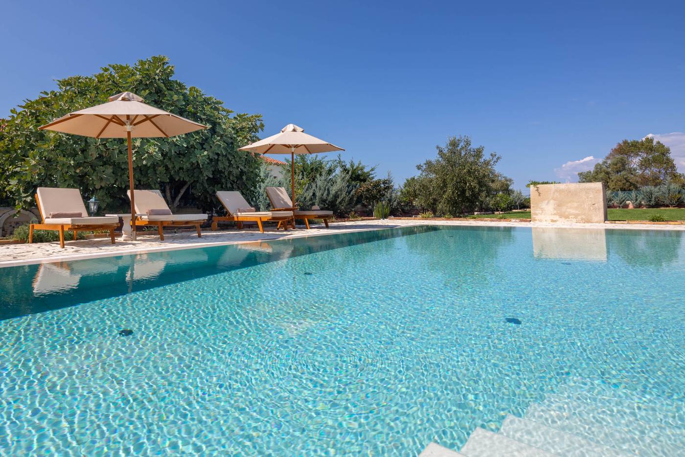Villa Rose Corfu — pool and sun terrace