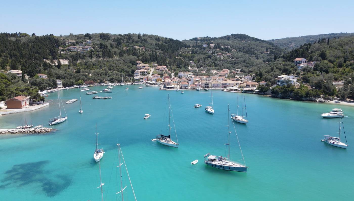 The bay at Lakka, Paxos